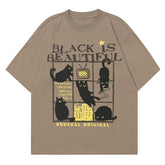 Black Cat Oversize T-Shirt